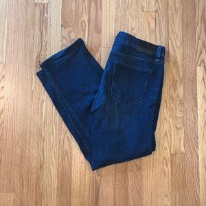 Express slim straight 4 way stretch jeans 33x30